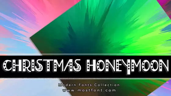 Typographic Design of Christmas-Honeymoon