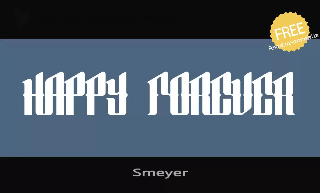 Font Sample of Smeyer