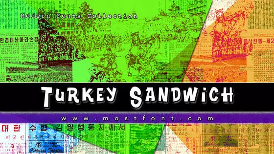 Typographic Design of Turkey-Sandwich