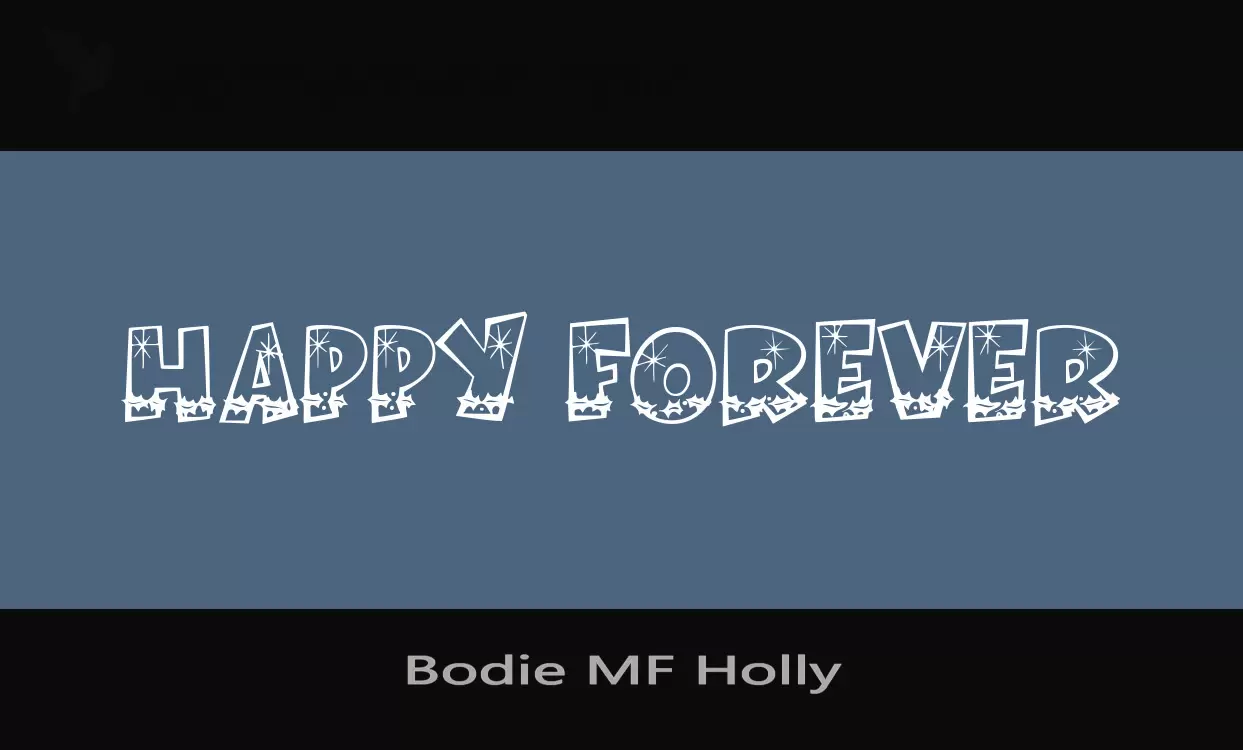 「Bodie-MF-Holly」字体效果图