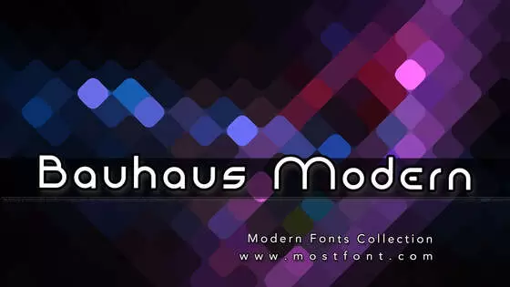 「Bauhaus-Modern」字体排版样式