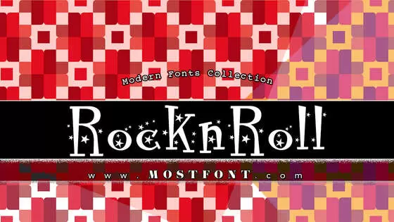 Typographic Design of RocknRoll-Typo-Stars