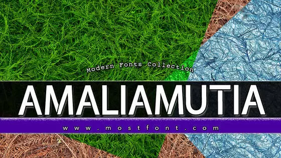 Typographic Design of Amaliamutia