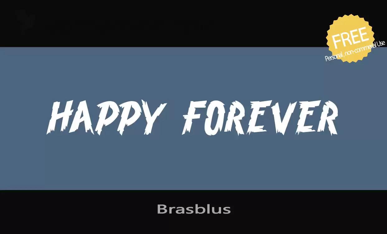 Font Sample of Brasblus