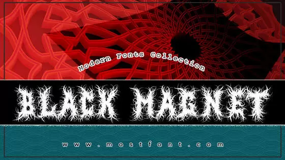 Typographic Design of Black-Magnet