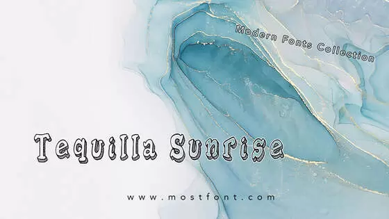 Typographic Design of Tequilla-Sunrise