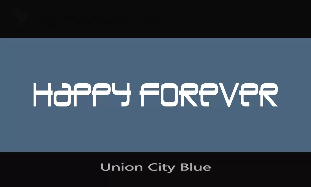 「Union-City-Blue」字体效果图