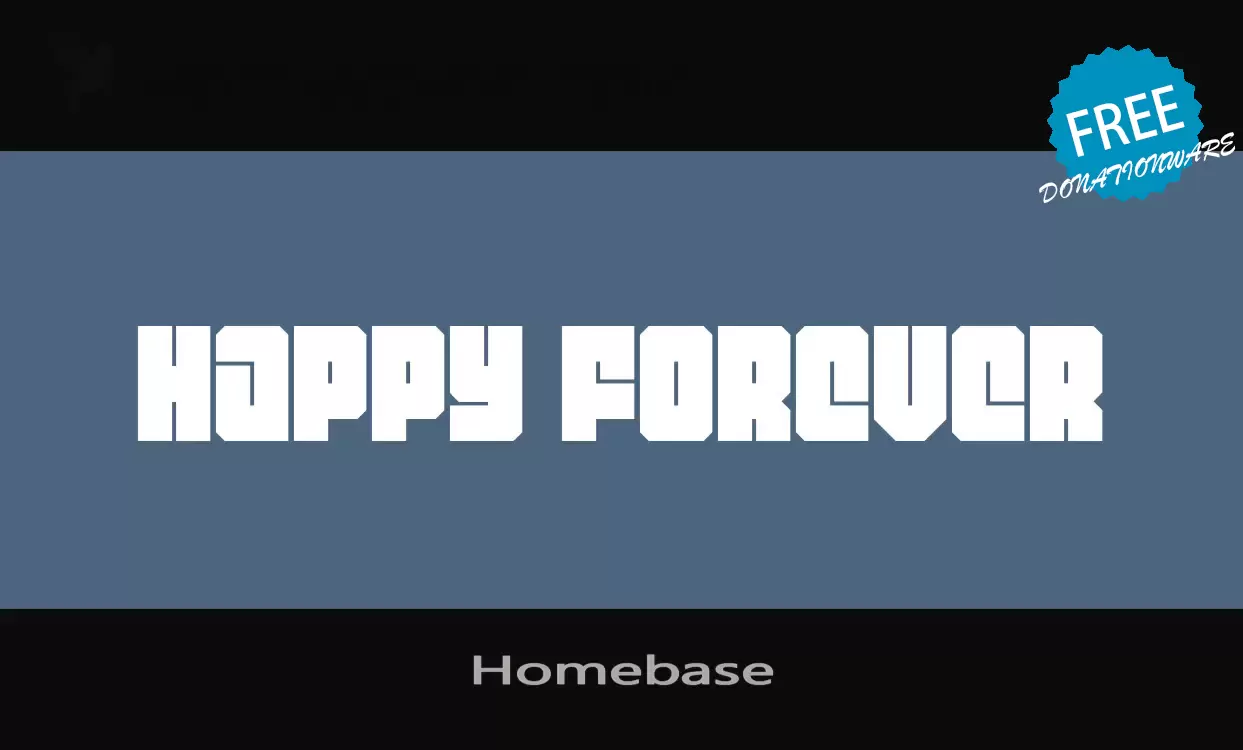 Font Sample of Homebase