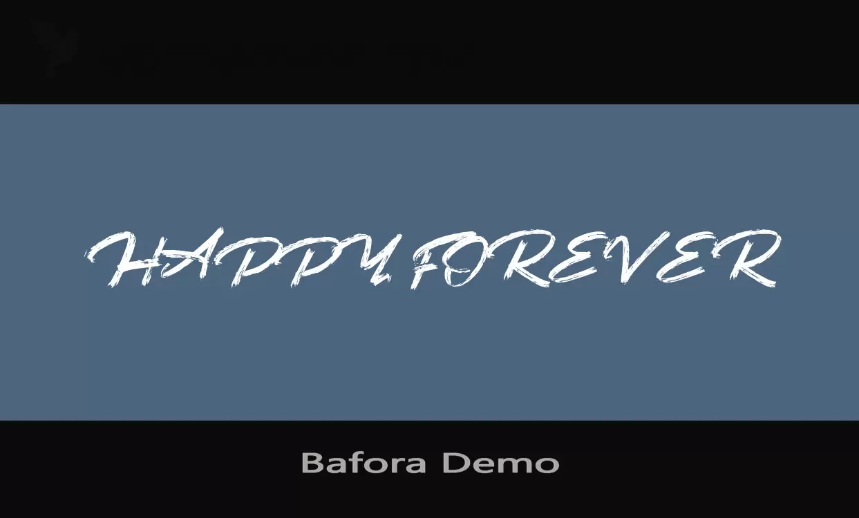 Font Sample of Bafora-Demo