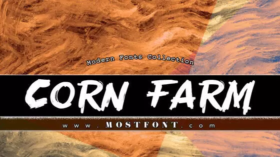 Typographic Design of Corn-Farm