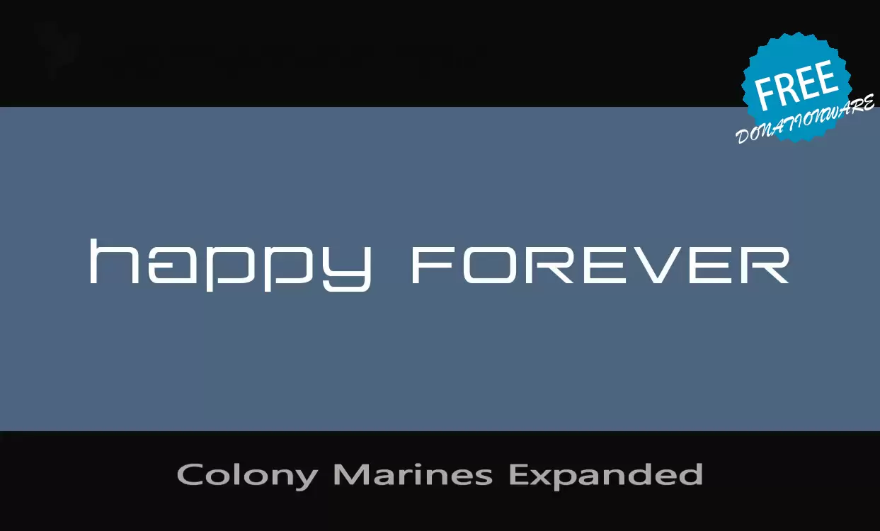 「Colony-Marines-Expanded」字体效果图