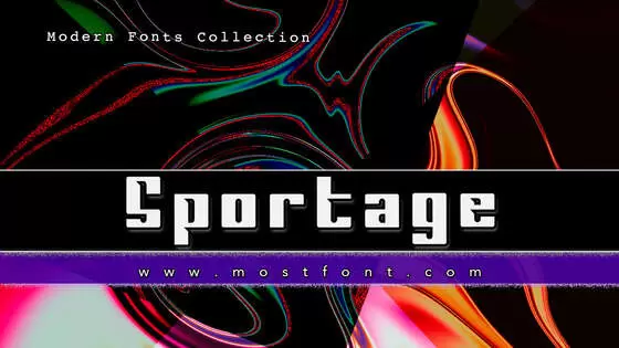 「Sportage」字体排版样式