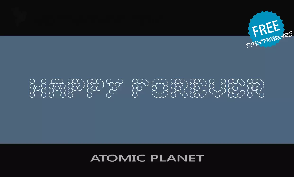 「ATOMIC-PLANET」字体效果图