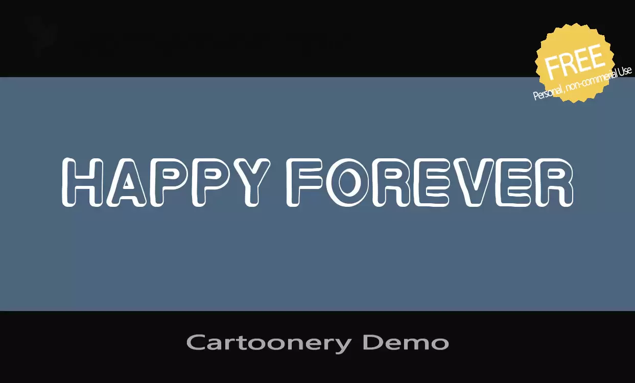 「Cartoonery-Demo」字体效果图