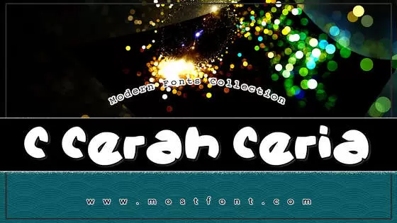 Typographic Design of C-Cerah-Ceria