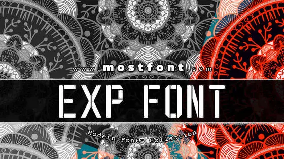 Typographic Design of EXP-FONT