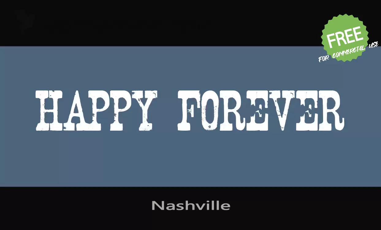 「Nashville」字体效果图