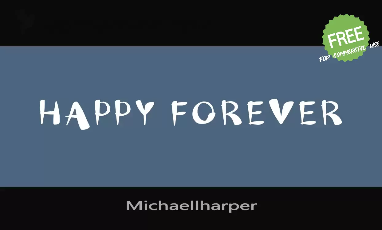 「Michaellharper」字体效果图