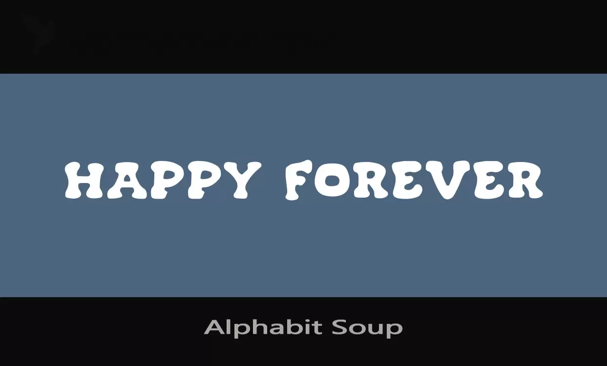 「Alphabit-Soup」字体效果图