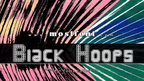 「Black-Hoops」字体排版图片