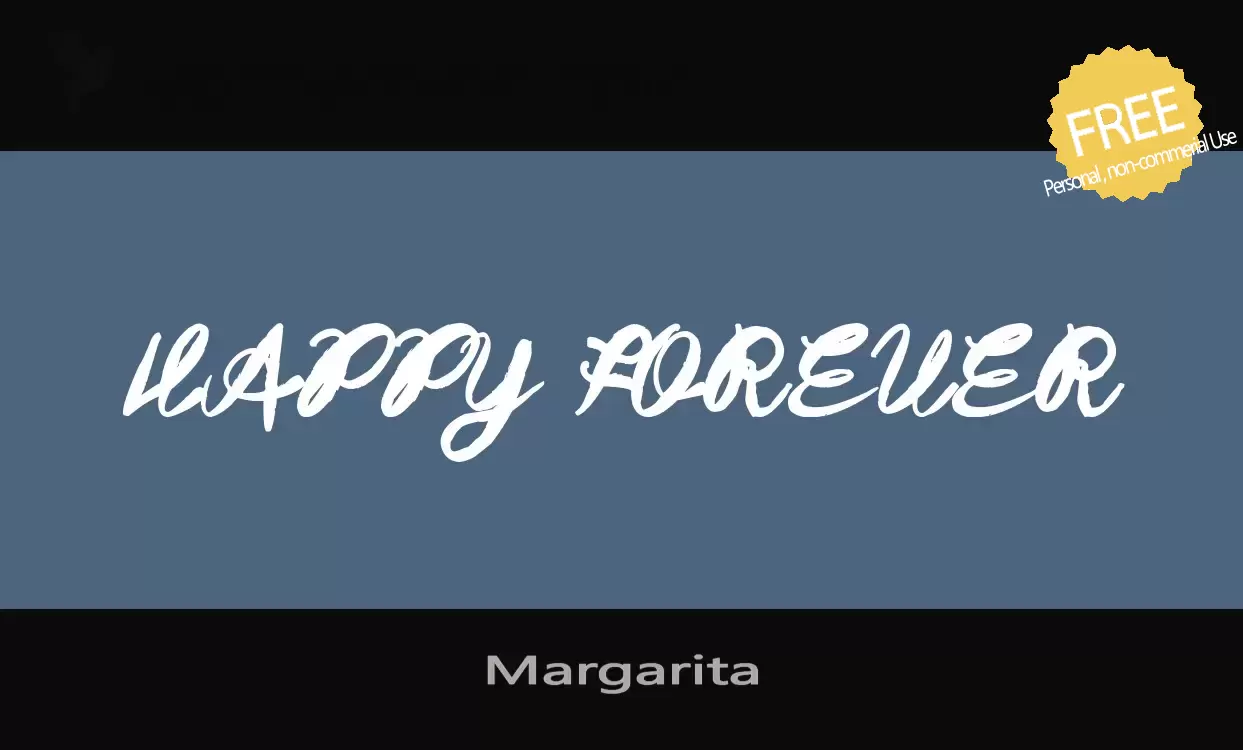 「Margarita」字体效果图