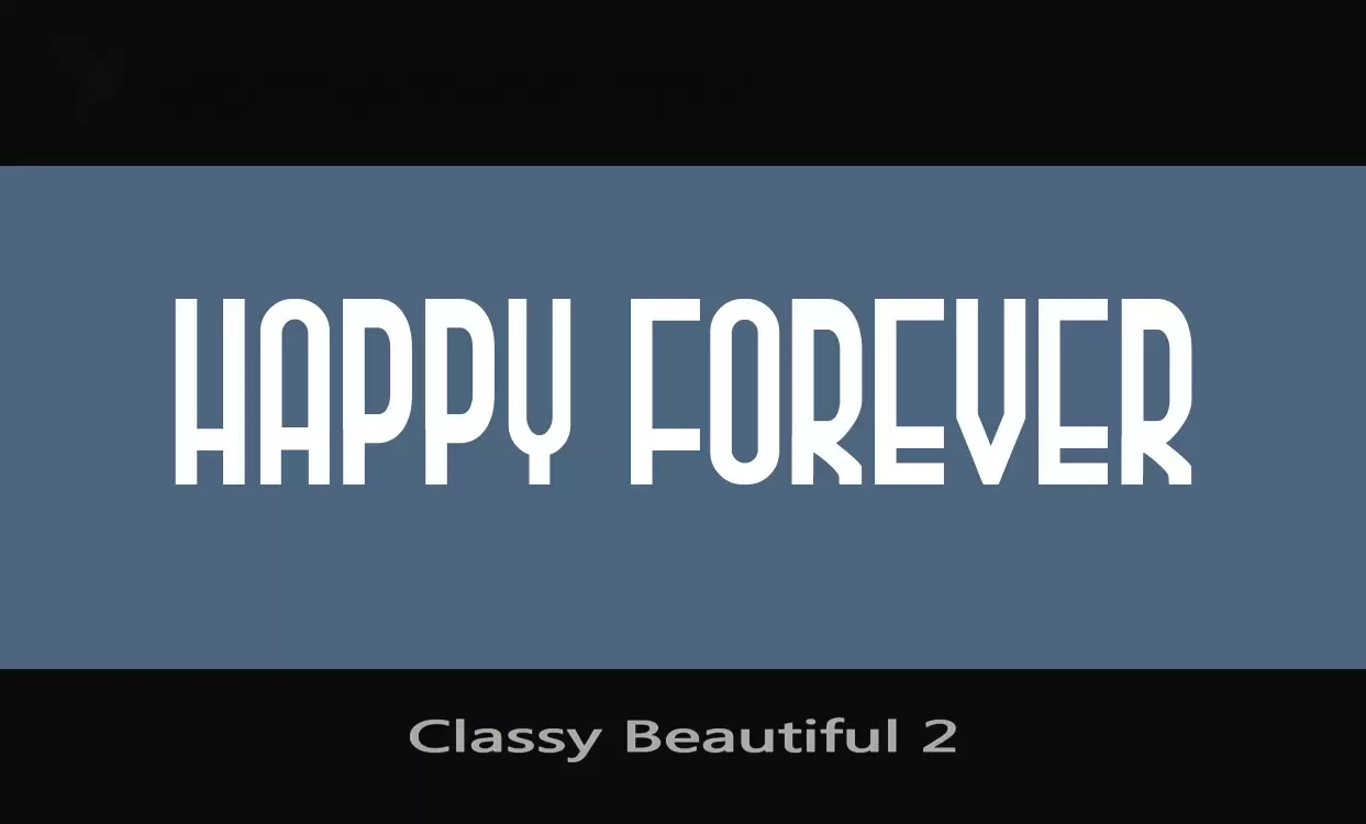 「Classy-Beautiful-2」字体效果图