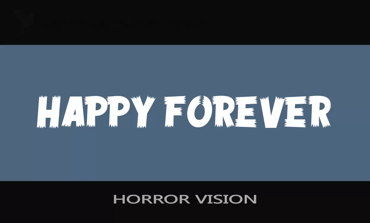 Font Sample of HORROR-VISION