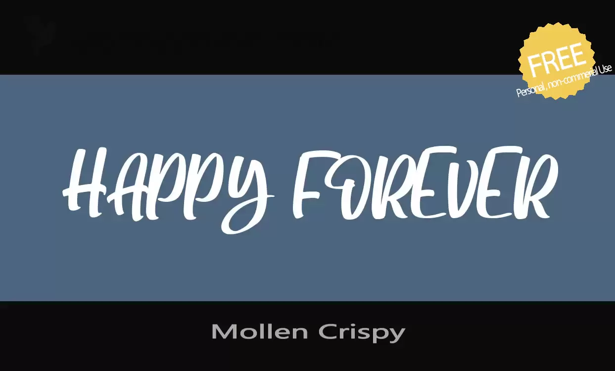 「Mollen-Crispy」字体效果图