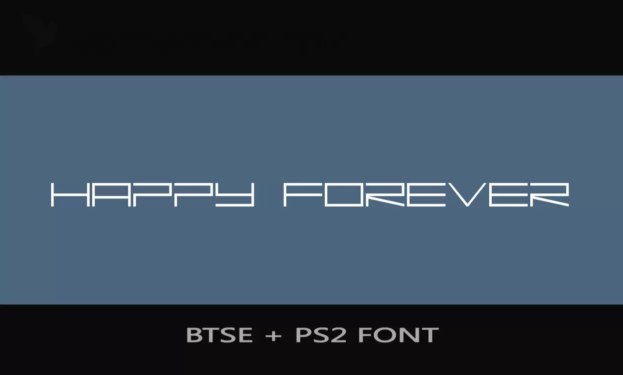 「BTSE-+-PS2-FONT」字体效果图