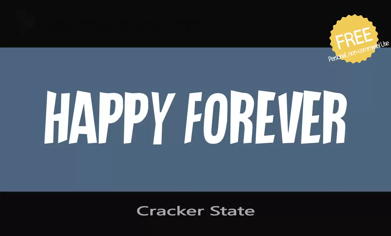 「Cracker-State」字体效果图