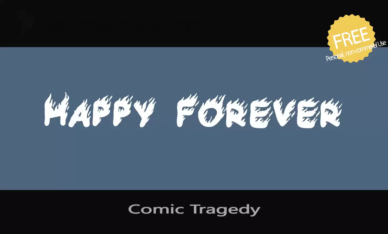 「Comic-Tragedy」字体效果图