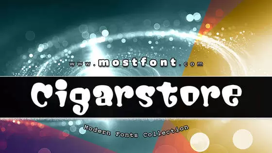 「Cigarstore」字体排版图片