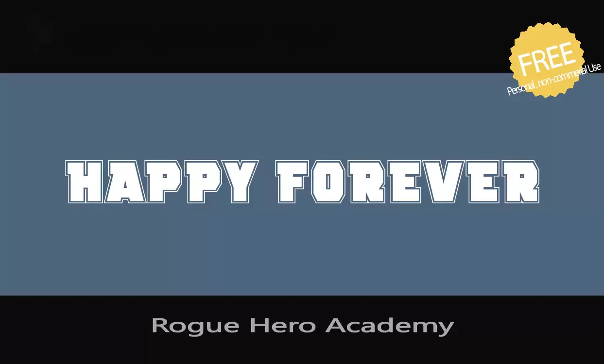 「Rogue-Hero-Academy」字体效果图