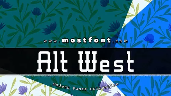 「Alt-West」字体排版图片