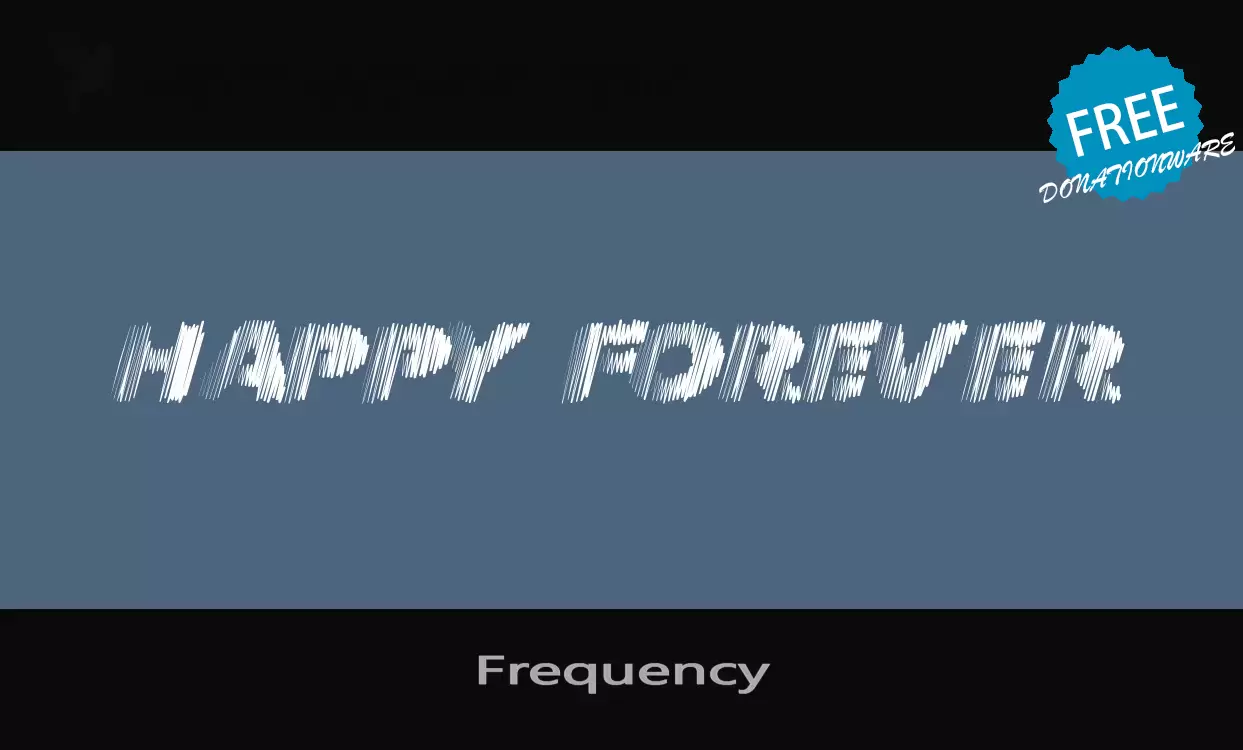 「Frequency」字体效果图