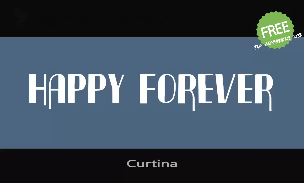 「Curtina」字体效果图