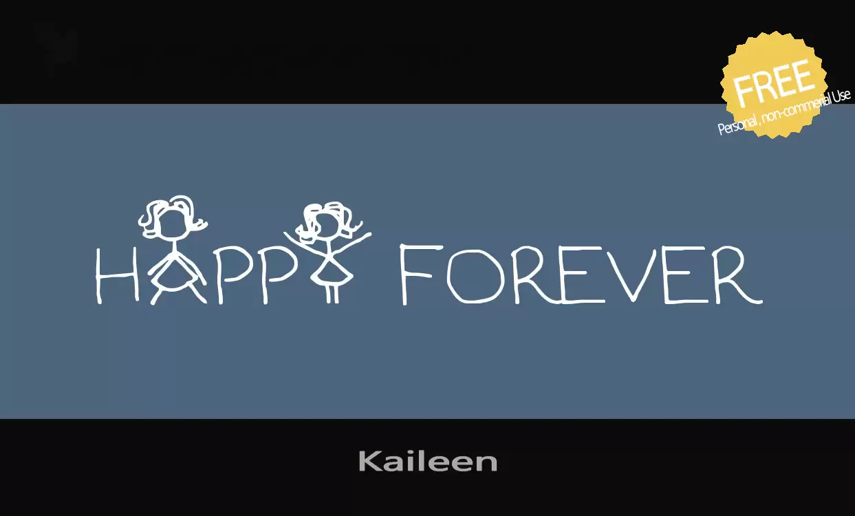 Font Sample of Kaileen