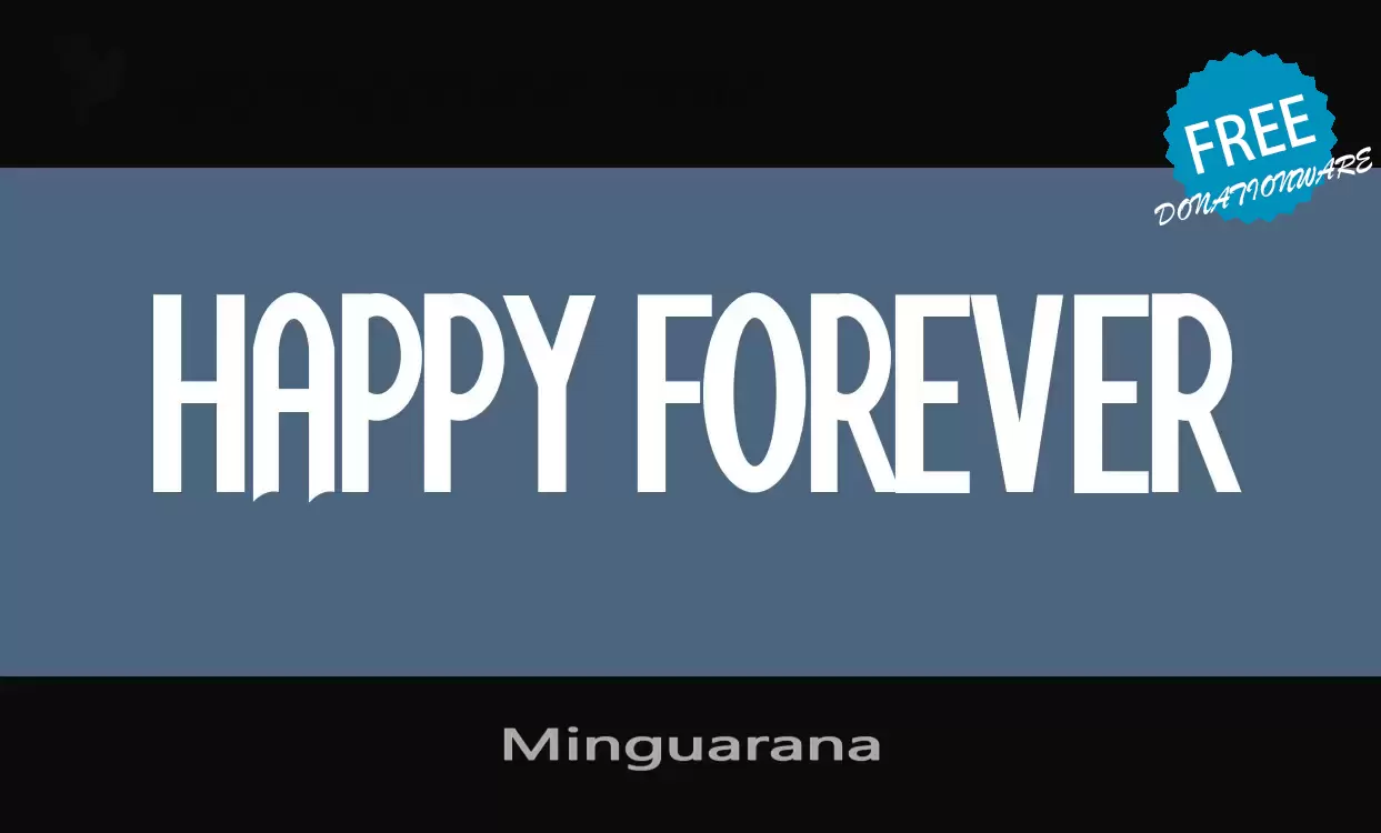 Font Sample of Minguarana