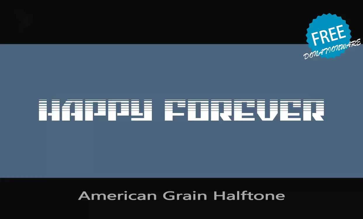 「American-Grain-Halftone」字体效果图