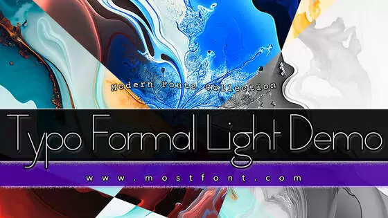 Typographic Design of Typo-Formal-Light-Demo