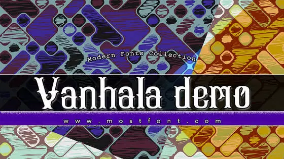 Typographic Design of Vanhala-demo