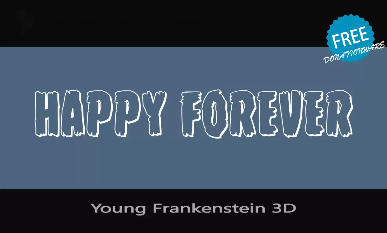 「Young-Frankenstein-3D」字体效果图