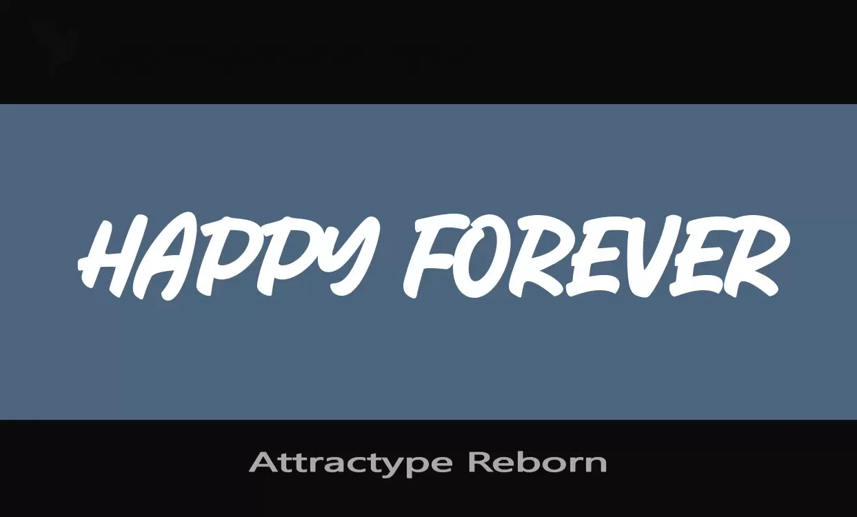 Font Sample of Attractype-Reborn