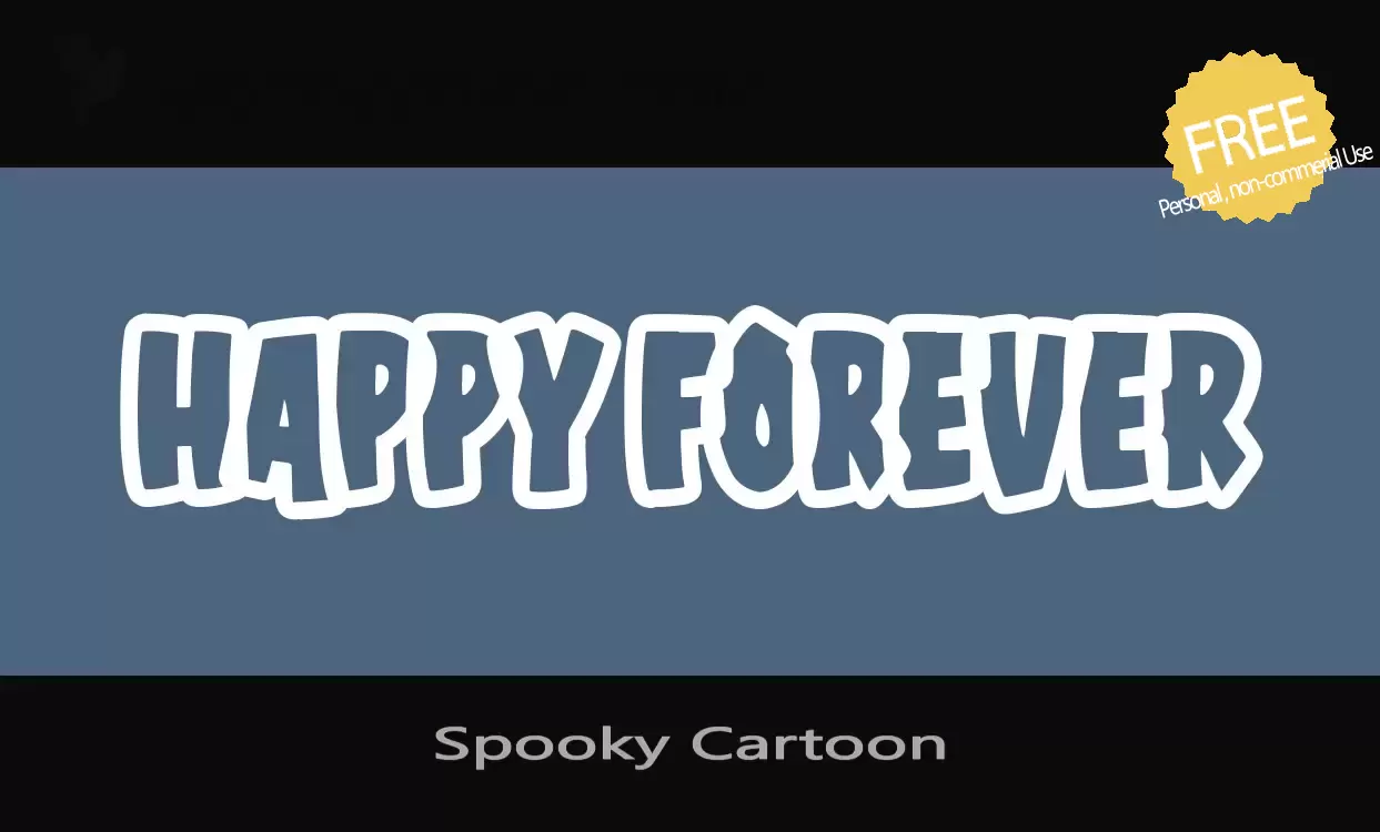 「Spooky-Cartoon」字体效果图