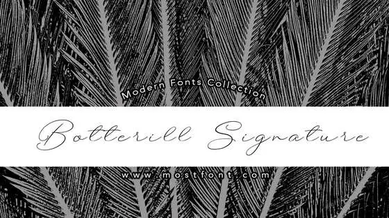 Typographic Design of Botterill-Signature