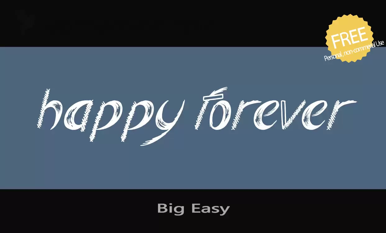 「Big-Easy」字体效果图