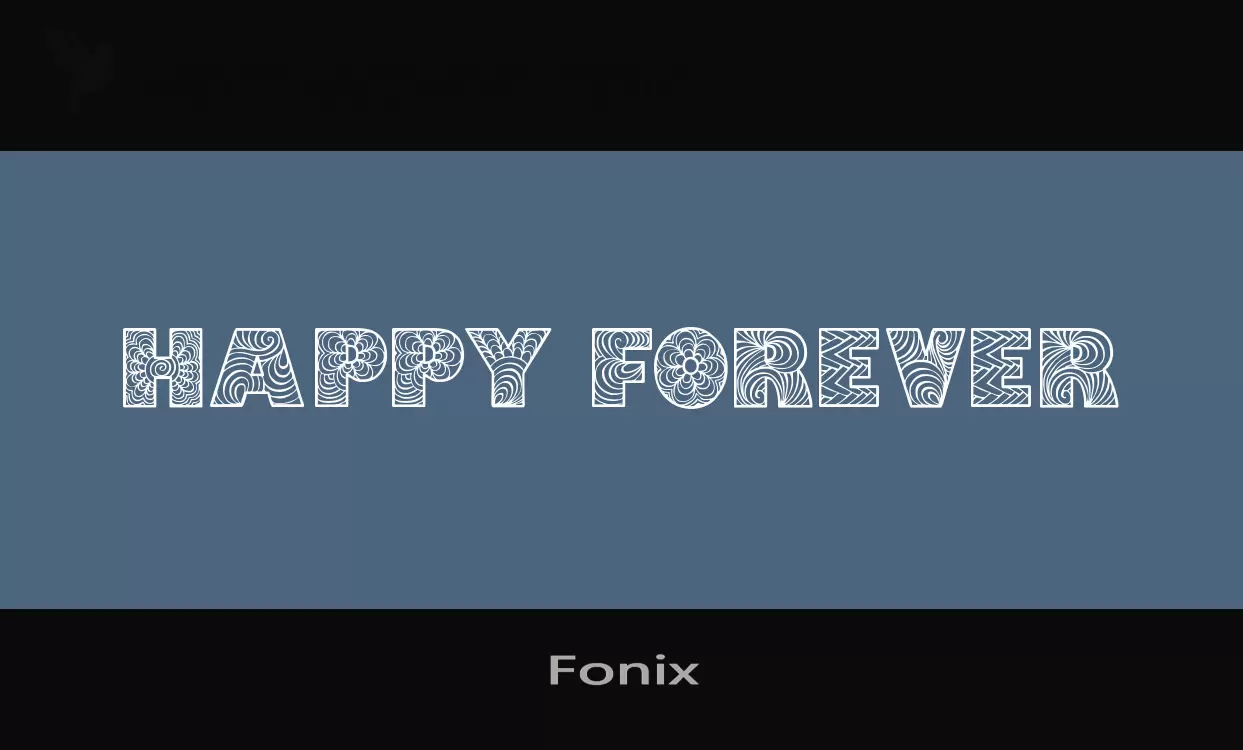 「Fonix」字体效果图