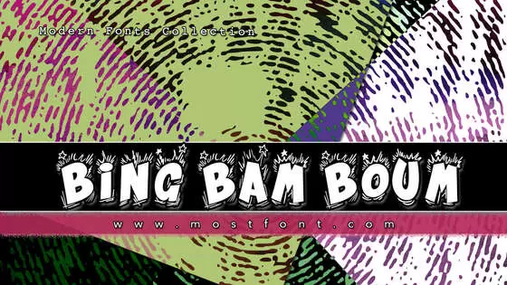 Typographic Design of Bing-Bam-Boum