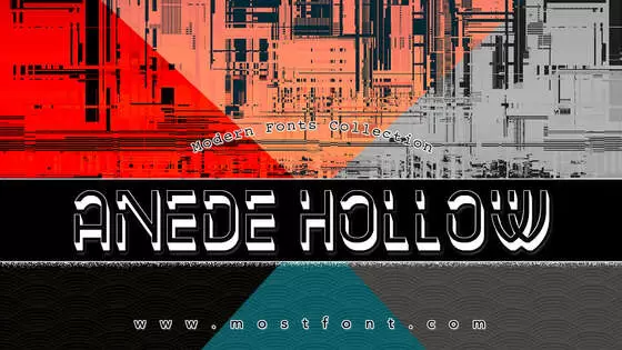 「Anede-Hollow」字体排版样式