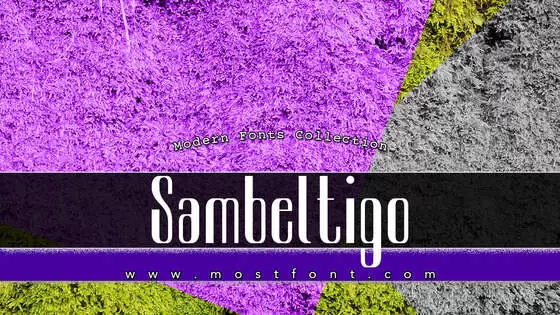 「Sambeltigo」字体排版图片